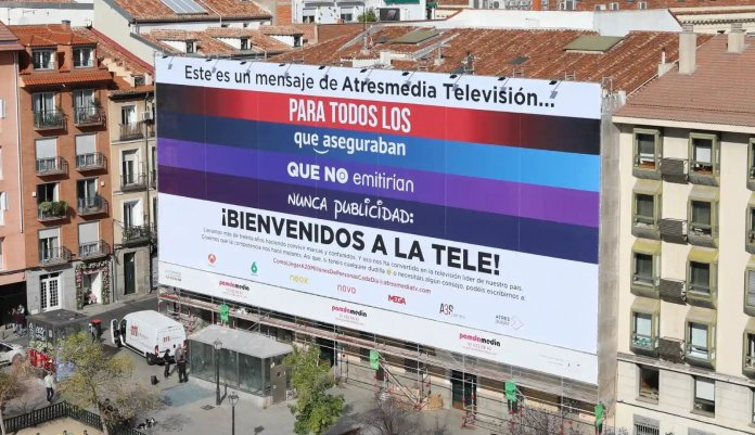 Mensaje Atresmedia plataforma publicidad